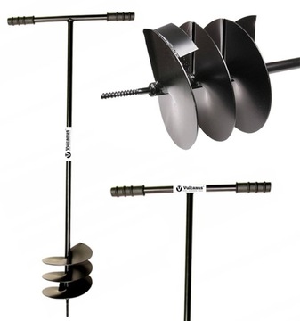 ŚWIDER ręczny DO GLEBY gruntu ZIEMI wiertnica Dołownik otwory POLSKI 17cm