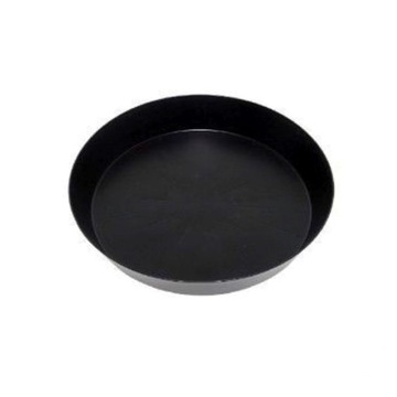 Okrągła podstawka doniczki 40cm mocna czarna podstawek rant 5,5cm doniczek