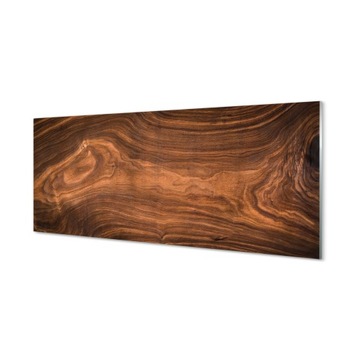 Lacobel kuchenny + klej Drewno słoje sęki 125x50