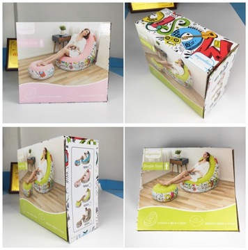 НАДУВНОЕ КРЕСЛО С ЧЕХОЛОМ ДЛЯ ДИВАНА, КОРИЧНЕВЫЙ КОМПЛЕКТ