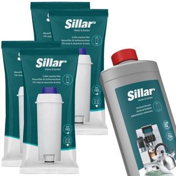 Sillar: 4x filtr do ekspresu Delonghi Magnifica + odkamieniacz do ekspresu