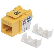 Moduł Keystone Intellinet RJ45 UTP CAT6 żólty
