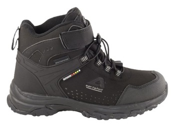 AMERICAN CLUB WT66 TRAPERY TREKKINGI BUTY ZIMOWE ŚNIEGOWCE NA RZEP BLK 37