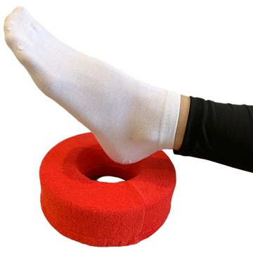 KRĄŻEK NA ODLEŻYNY Z OTWOREM ANTYODLEŻYNOWY PRZECIWODLEŻYNOWY 6X20CM RED