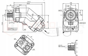 УГЛОВОЙ ПОРШНЕВОЙ НАСОС XPi 50 0523770 HYDRO LEDUC