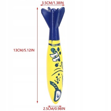 TORPEDO RAKIETA RZUCANE ZABAWK 4 SZT