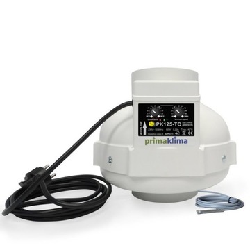 Wentylator Prima Klima z reg. temp. 125mm 400 m3/h