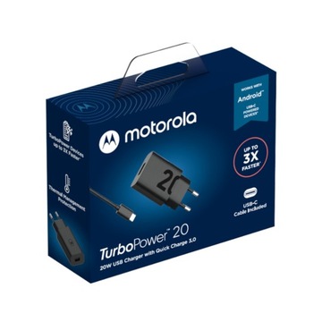 Motorola MC-202 / SJMC202-C TurboPower 20 [ładowarka 20W QC3 + kabel USB-C]
