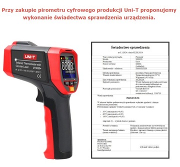 Бесконтактный цифровой термометр UT300R Пирометр UniT