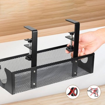 КАБЕЛЬНЫЙ ОРГАНАЙЗЕР КАБЕЛЬНЫЙ КАНАЛ ПОД СТАЛЬНЕЙ, ЧЕРНЫЙ, РЕГУЛИРУЕМЫЙ