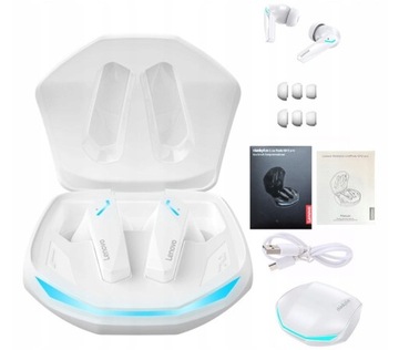 Беспроводные наушники-вкладыши Lenovo GM2 Pro BT 5.3, белые