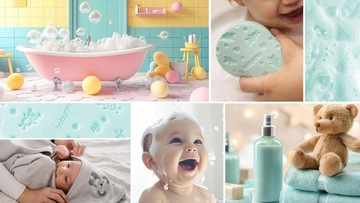 Нежная губка для купания для детского ребенка, мята Babyono