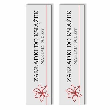 Zakładki do książek 200 x 50 mm 500 sztuk