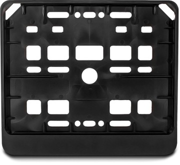 RAMKA TABLICY REJESTRACYJNEJ MOTOCYKLOWA POD TABLICE MOTOR CZARNA MOCNA