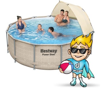Садовый каркасный бассейн 396x107 см Bestway 5614V
