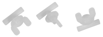 BLOKADA MOTYLKOWA DO SZYN SUFITOWYCH PCV STOPER - 10 SZT W ZESTAWIE