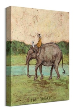 Obraz płótno Sam Toft Ernest na słoniu 30x40 cm