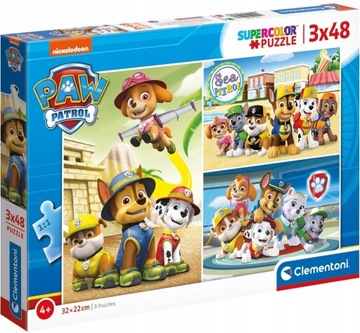 PUZZLE 3 x 48 el. PSI PATROL SUPERCOLOR PAW PATROL