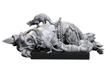 Dead Rat Priest - Vinciminiatures - Druk 3D