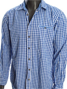 LIVERGY Koszula casual w kratkę stylowe kolory do jeans r. XL 43/44