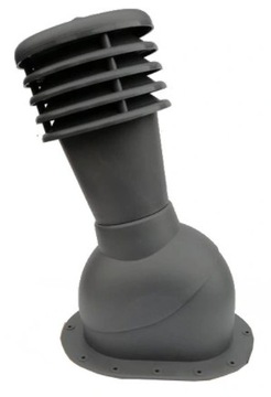 KOMINEK WENTYLACYJNY DO POKRYĆ PŁASKICH GRAFIT 125