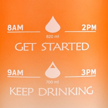 ОРАНЖЕВАЯ И СИНЯЯ БУТЫЛКА ТРИТАН ДЛЯ ТРЕНИРОВКИ, ШКОЛЬНОЙ ПОЕЗДКИ