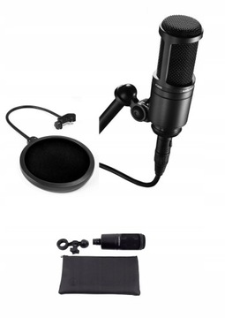 Audio-Technica AT2020 mikrofon pojemnościo. set1-1