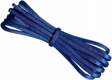 G9-36 GRANATOWY WOSK SZNUROWADŁA CIENKIE 140 cm HQ