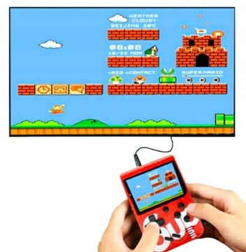 Мини-черная портативная ретро-консоль из 90-х