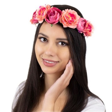 ВЕНОК НА ГОЛОВУ пионы ЦВЕТЫ розовый СВАДЬБА