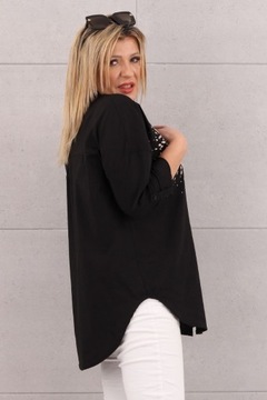 ЖЕНСКАЯ РУБАШКА БОЛЬШОГО РАЗМЕРА, ЭЛЕГАНТНАЯ, ДЛИННАЯ, ОВЕРСАЙЗ, СТИЛЬНАЯ, ОДНОТОННАЯ