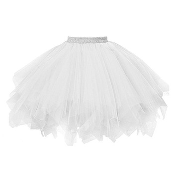 Tiulowa spódniczka tutu pettiskirt biały