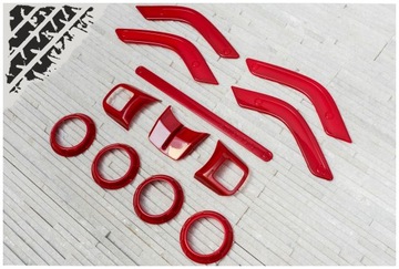 WRANGLER JK SOUČÁSTKY STYLIZAČNÍ KOKPIT ČERVENÉ