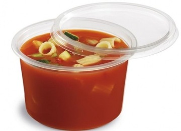 Pojemniki kubek na zupę 350ml okrągły 50szt