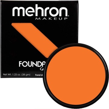 Mehron Makeup Foundation Greasepaint - Orange, 1.25 oz (38 g)