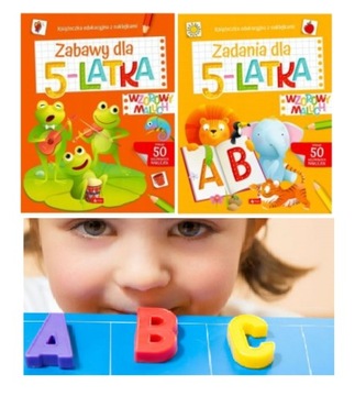 Książki dla dzieci Zabawy dla 5-latka 2w1