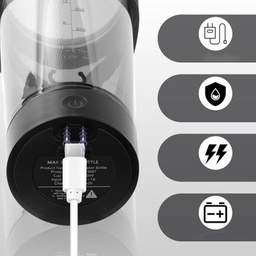 ШЕЙКЕР-БЛЕНДЕР ДЛЯ БЕЛКОВ ЭЛЕКТРИЧЕСКИЙ МИКСЕР ДЛЯ SHAKE USB 800 МЛ 700 МАЧ