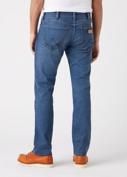 Męskie spodnie jeansowe proste Wrangler GREENSBORO W38 L34