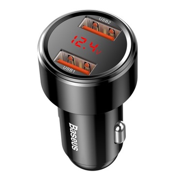 АВТОМОБИЛЬНОЕ ЗАРЯДНОЕ УСТРОЙСТВО BASEUS FAST ДЛЯ ТЕЛЕФОНА 45 Вт 2x USB 6A QC 3.0 AFC