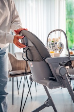 Стульчик для кормления + шезлонг 2в1 до 15кг, складной, мобильный Lionelo Cora