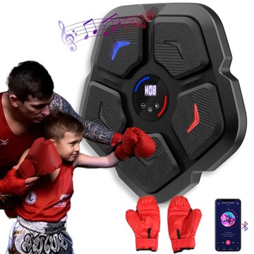 MUSIC BOXING MACHINE W TRENINGOWY ŚCIANA BOKSERSKA 9 TRYBÓW+ RĘKAWICE
