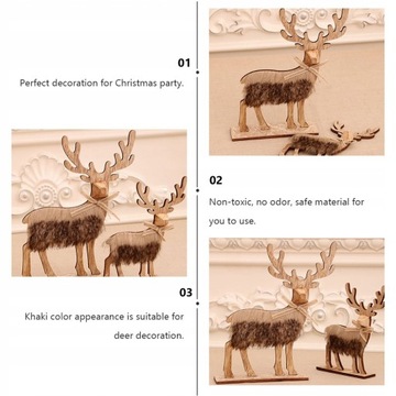 1шт прочные деревянные полезные рождественские украшения