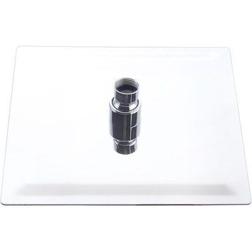 ТОНКИЙ СТАЛЬНОЙ ДОЖДЕВОЙ ДУШ, квадратный, 25см, ХРОМ, душевая лейка