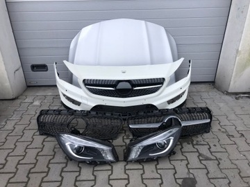 КАПОТ MERCEDES CLA W117 ФОНАРЬ РЕШЕТКА ПРАВАЯ ЛЕВАЯ AMG