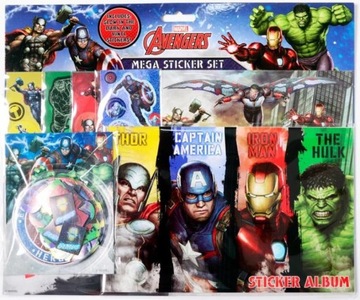 AVENGERS MEGA Zestaw Naklejki Nalepki