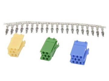 ISO wtyk MINI (3x obudowa + PINy)