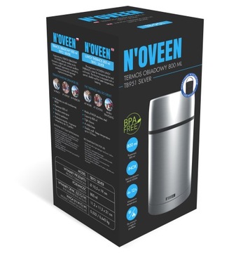 Ужин термос для супа запечатанной еды на ланчбалле Inox 800 мл корпуса