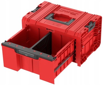SKRZYNKA NARZĘDZIOWA Z 1 SZUFLADĄ QBRICK PRO DRAWER 1 TOOLBOX 2.0 BASIC RED