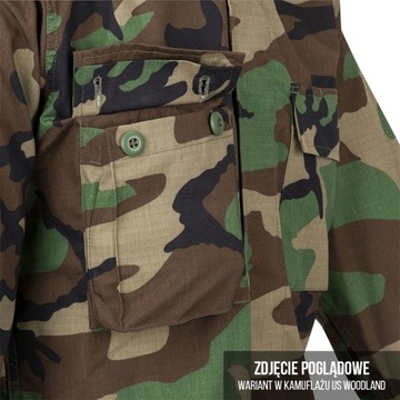 Bluza wojskowa taktyczna mundurowa na guziki Helikon BDU Olive Green L