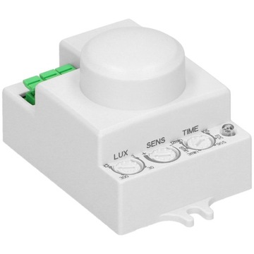 Микроволновой датчик движения для встраиваемых светодиодных светильников, мини-регулировка на 360°